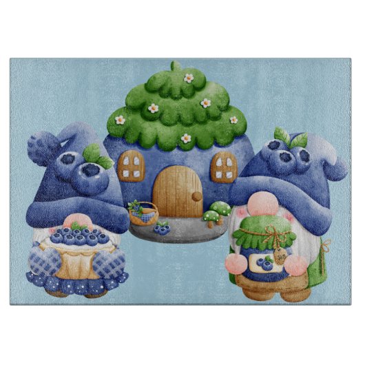 Planche à découper Gnomes Myrtille (Devant)