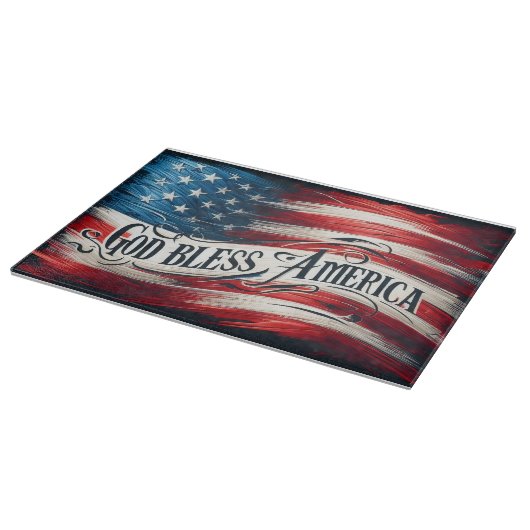 Planche À Découper God Bless America Cutting Board (Coin)