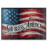 Planche À Découper God Bless America Cutting Board (Devant)