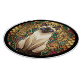 Planche À Découper Gold Art Nouveau Siamese Cat (Coin)