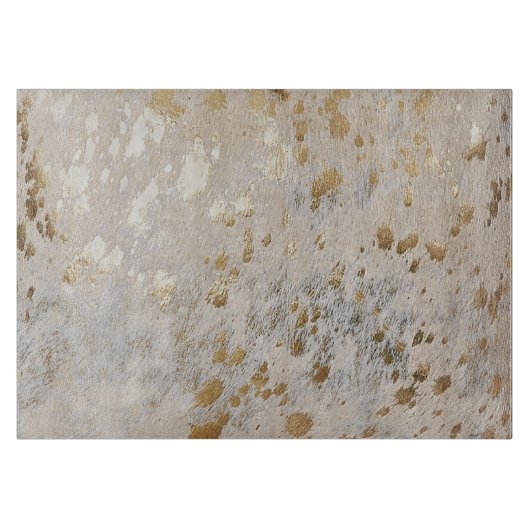 Planche À Découper Gold Cowhide Print Metallic Placemat (Devant)