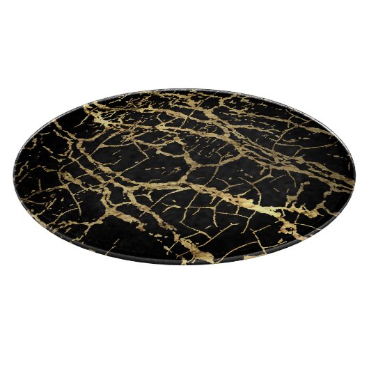 Planche À Découper Gold Marbling Texture : Elément Design Luxe (Coin)