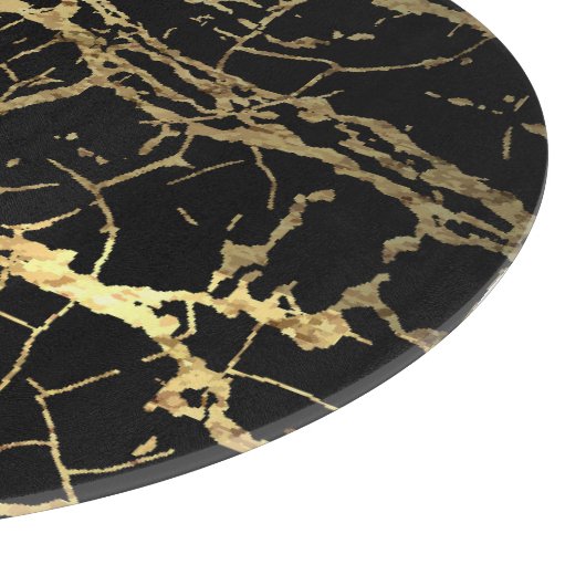 Planche À Découper Gold Marbling Texture : Elément Design Luxe (Coin)