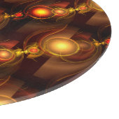 Planche À Découper Gold Modern Boho Elegant Abstract Art Pattern #501 (Coin)