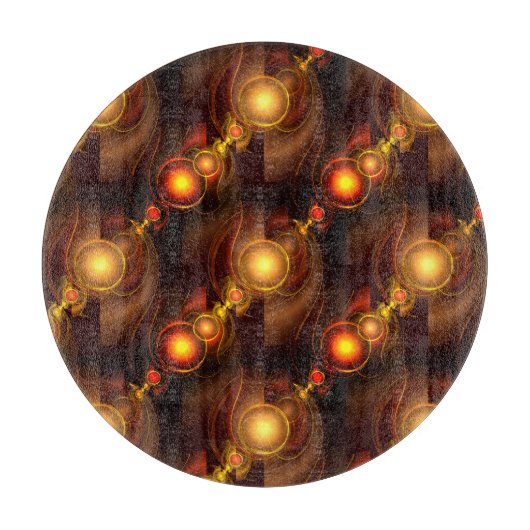 Planche À Découper Gold Modern Boho Elegant Abstract Art Pattern #501 (Devant)