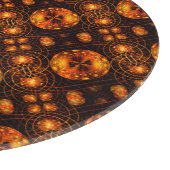 Planche À Découper Gold Modern Boho Elegant Abstract Art Pattern #507 (Coin)