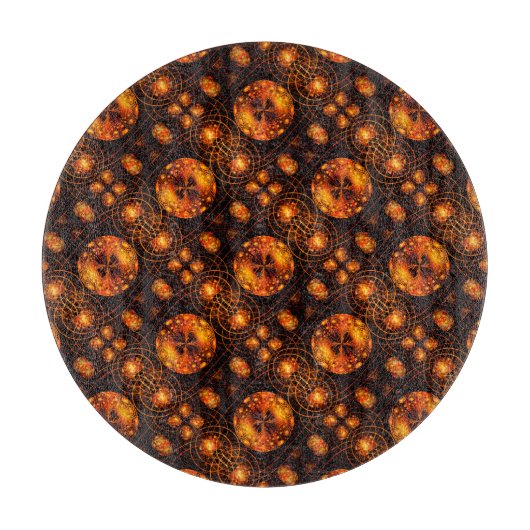 Planche À Découper Gold Modern Boho Elegant Abstract Art Pattern #507 (Devant)