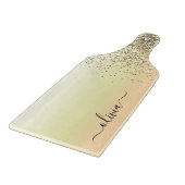 Planche À Découper Gold Parties scintillant Girly Luxe Moderne Monogr (Coin)