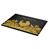 Planche À Découper Gold Thanksgiving Turquie Floral Cutboard (Coin)
