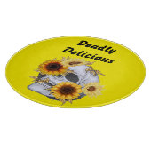 PLANCHE À DÉCOUPER GOLDEN BLOOM SKULL (Coin)