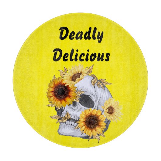 PLANCHE À DÉCOUPER GOLDEN BLOOM SKULL (Devant)