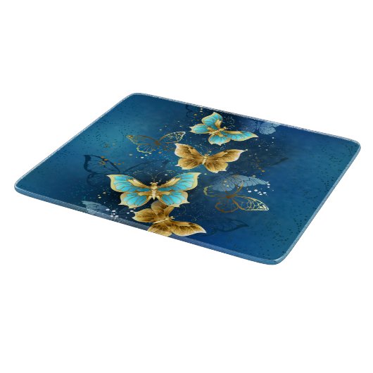 Planche À Découper Golden butterflies (Coin)