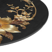 Planche À Découper Golden Floral Ornate Frame Cutting Board (Coin)