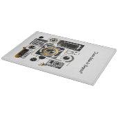 Planche À Découper "Golden Futuristic Designs" (Coin)