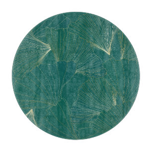 Planche À Découper Golden Ginkgo Feuille Art Déco