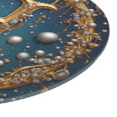 Planche À Découper Golden Monogram Initial Letter H (Coin)