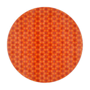 Planche À Découper Golden Orange Honeycomb Hexagon Motif