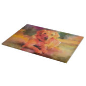 Planche À Découper Golden Retriever Chien Aquarelle Art (Coin)