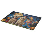 Planche À Découper Golden Retriever Chiens Citrouille Halloween Funny (Coin)