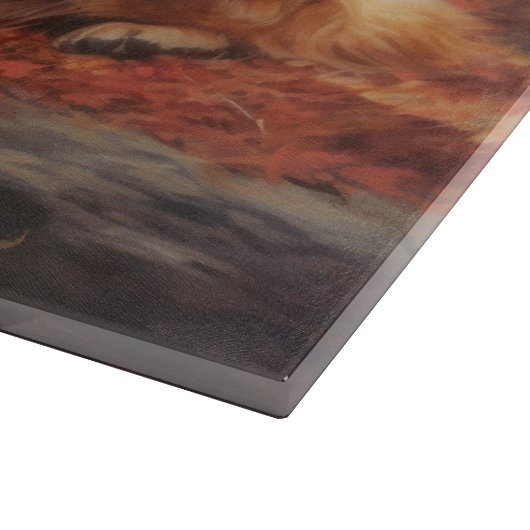 Planche À Découper Golden Retriever en automne Leaves automne Inspire (Coin)