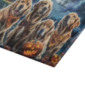 Planche À Découper Golden Retriever Halloween Éffrayant (Coin)