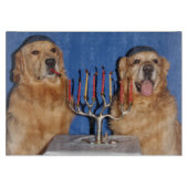 Planche À Découper Golden Retriever Hanoukka Menorah Lighting (Devant)