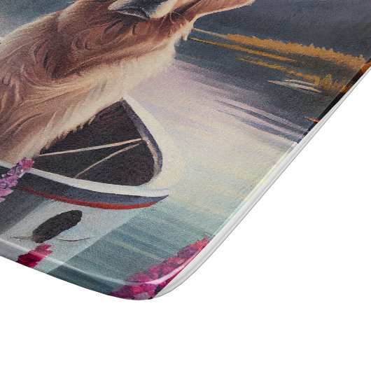 Planche À Découper Golden Retriever sur une pagaie : une aventure Pit (Coin)