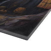 Planche À Découper Goldendoodle Citrouille Halloween effrayant (Coin)