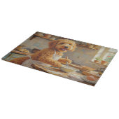 Planche À Découper Goldendoodle Cooking in Kitchen (Coin)