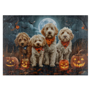 Planche À Découper Goldendoodle Halloween Éffrayant