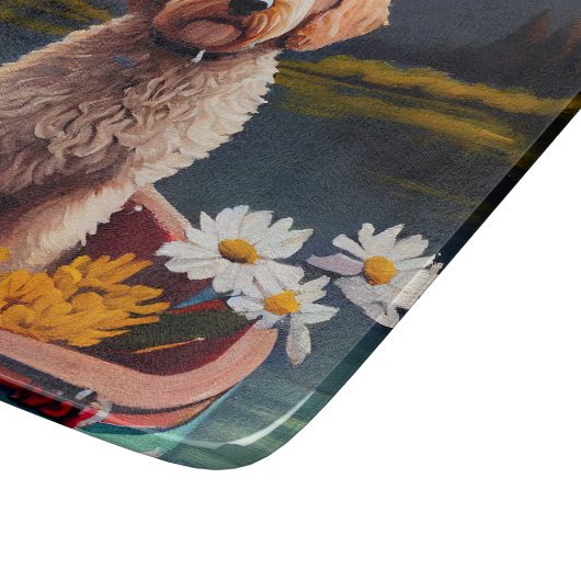 Planche À Découper Goldendoodle on a Paddle : Une aventure Pittoresqu (Coin)