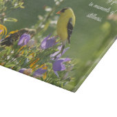 Planche À Découper Goldfinch sur Harebell Flower (Coin)