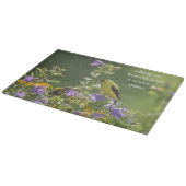 Planche À Découper Goldfinch sur Harebell Flower (Coin)