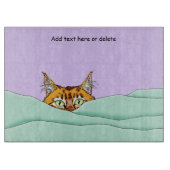 Planche À Découper Good Morning Orange Cat Funny (Devant)