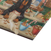 Planche À Découper Gordon Setter Gâteau de vacances : Noël festif (Coin)