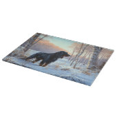 Planche À Découper Gordon Setter Vive la neige Noël (Coin)