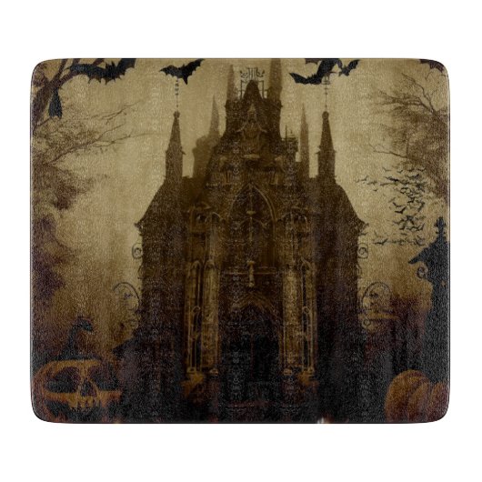 Planche À Découper Gothique/Halloween/automne/citrouille (Devant)
