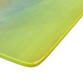 Planche À Découper Gradation géométrique jaune moderne (Coin)