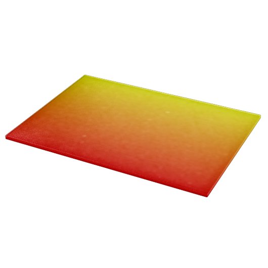 Planche À Découper Gradient rouge, orange et jaune watercolor (Coin)