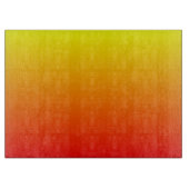 Planche À Découper Gradient rouge, orange et jaune watercolor (Devant)