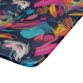 Planche À Découper Graffiti éclaboussé de chaos vif (Coin)