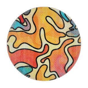 Planche À Découper Graffiti urbain : Texture d'art sans transparence.