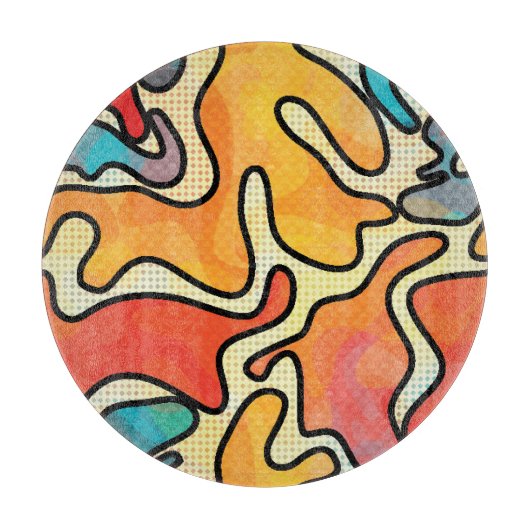 Planche À Découper Graffiti urbain : Texture d'art sans transparence. (Devant)