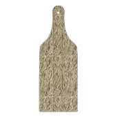 Planche À Découper Grain de bois Vin de chêne français Bouteille (Devant)