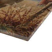 Planche À Découper Grand Cerf Buck Affrontement à la Ferme (Coin)