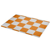 Planche À Découper Grand Checkered - blanc et orange (Coin)