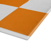 Planche À Découper Grand Checkered - blanc et orange (Coin)