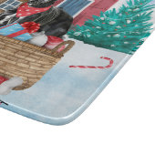 Planche À Découper Grand chien Danois dans la neige Maison de chien d (Coin)