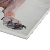 Planche À Découper Grand chien Danse Casquette Joyeux Noël Ornement r (Coin)