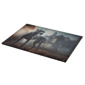 Planche À Découper Grand Danois Halloween Effrayant (Coin)
